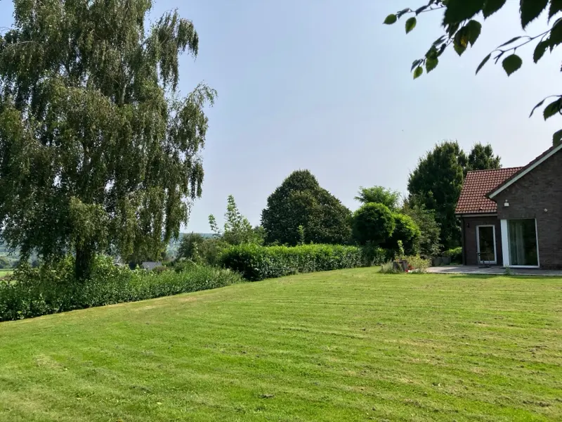 De tuin met het terras